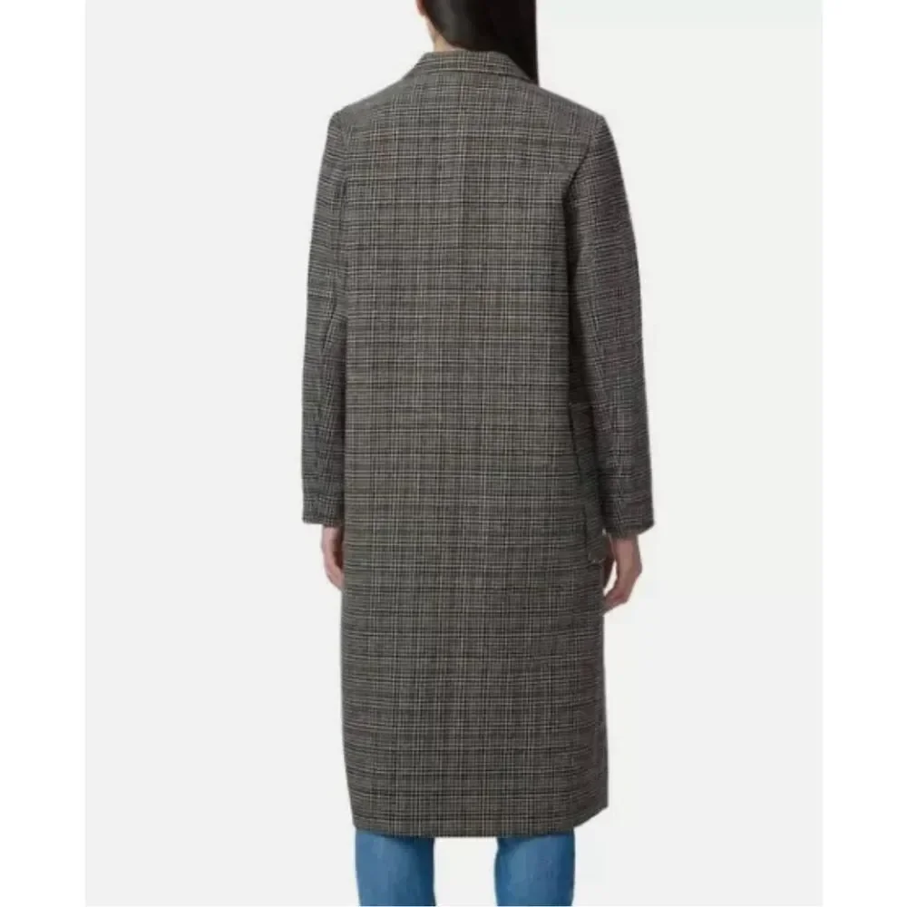 Bernardo Beige and Tan one Button Trench Coat Size XL New - Picture 2 of 6